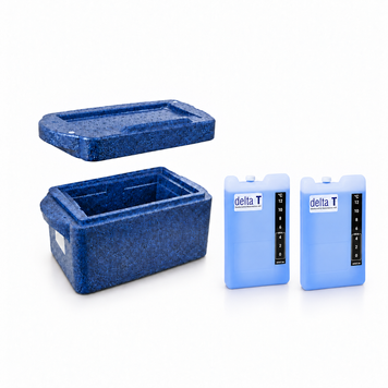 Medical insulated container Delta T TransPorter BlueLine 5L with thermal packs