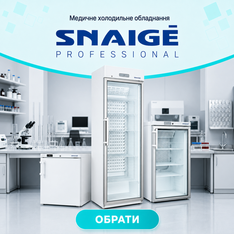 Snaige Professional — литовські медичні та фармацевтичні холодильники й морозильники на Osely