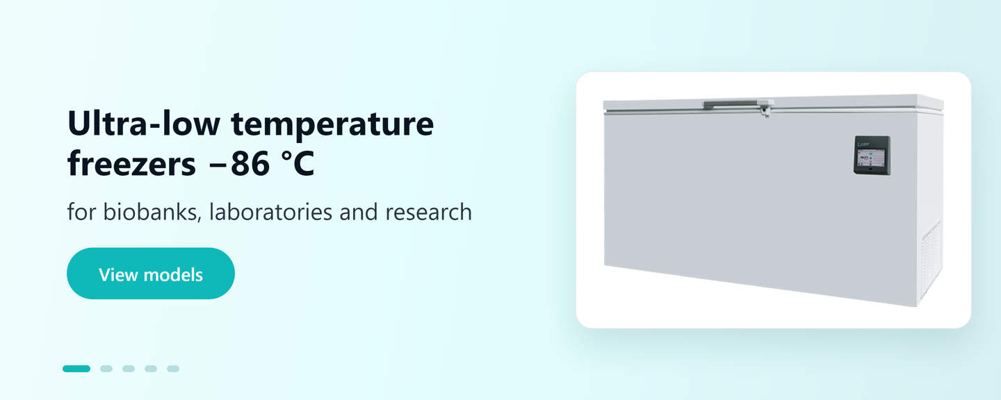 Ultra-low temperature freezer −86 °C for biobanks and laboratories