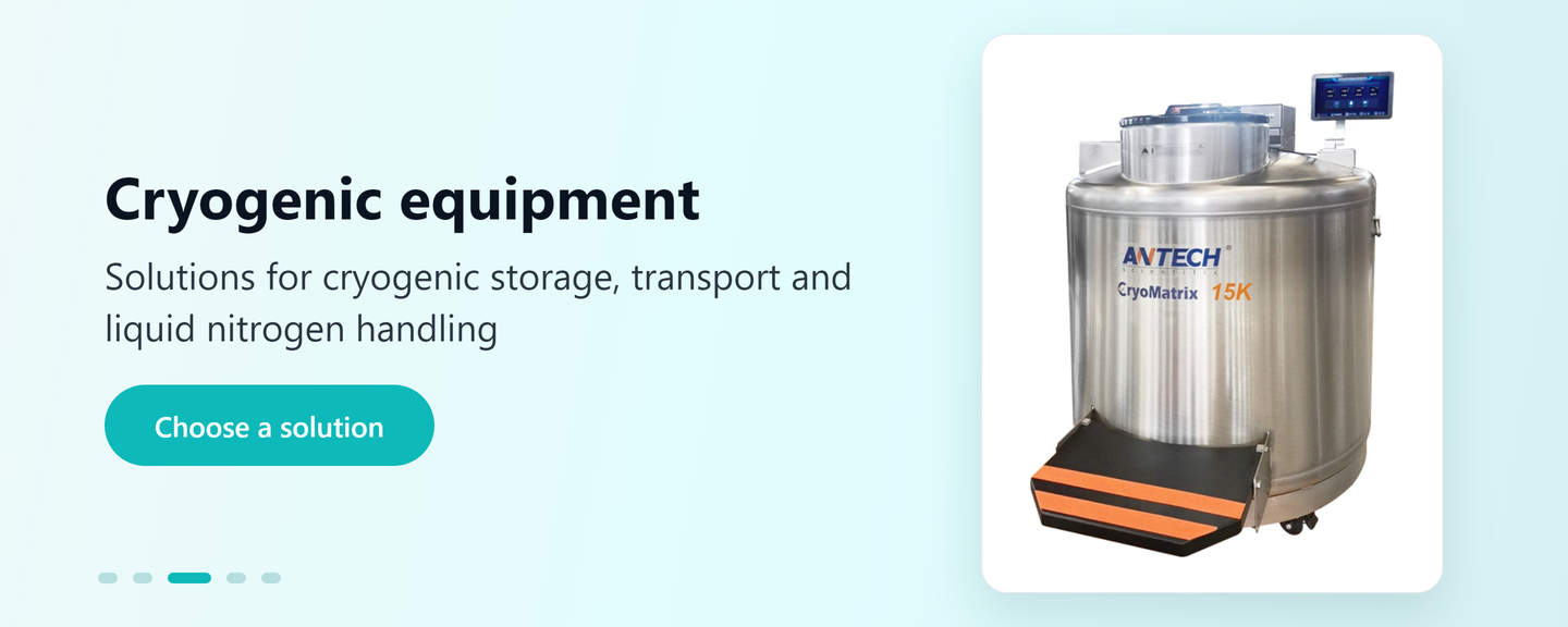 Cryogenic equipment: Dewar vessels for biomaterial storage in liquid nitrogen