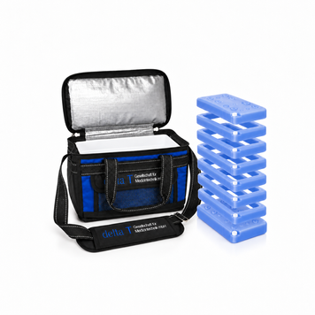 Medical insulated bag Delta T BlueLine Bag 10L with TempShell system