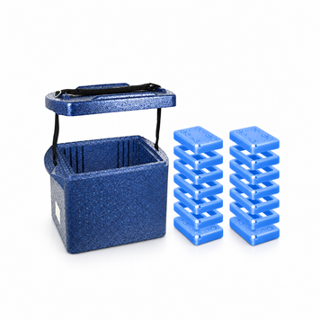 Medical insulated container Delta T TransPorter BlueLine 20L with TempShell system