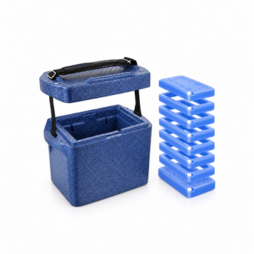 Medical insulated container Delta T TransPorter BlueLine 10L with TempShell system