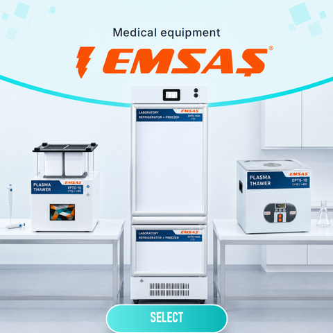 EMSAS — Turkish medical and laboratory equipment: centrifuges, incubators, freezers at Osely