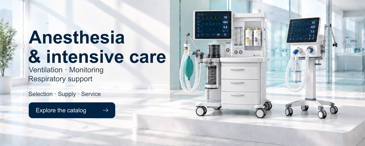 Anesthesia, intensive care and respiratory equipment